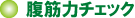 腹筋力チェック 腹筋力チェック